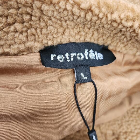 Retrofete Amelio Teddy Mini Skirt Brown Size Large NWT - Picture 8 of 11